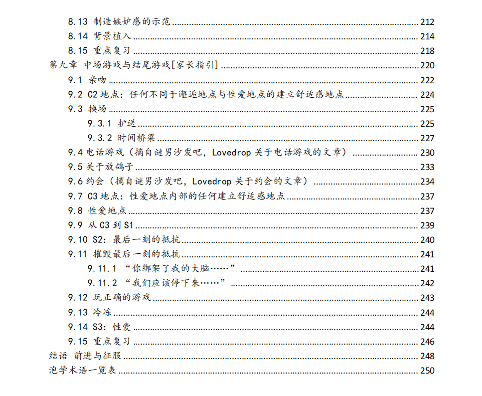 《迷男方法》目录 4
