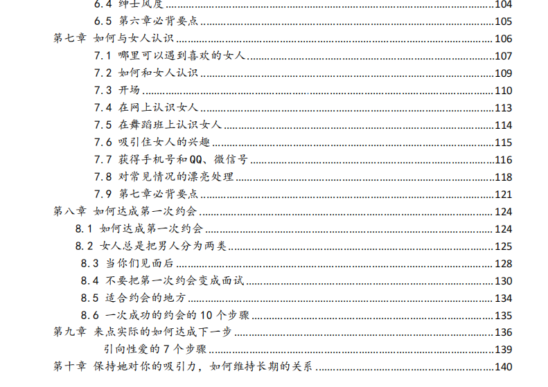 《约会倍增术》目录 3